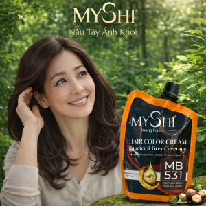 Thuốc nhuộm phủ bạc Myshi Cỡ lớn MB531 - Nâu tây ánh khói thời thượng